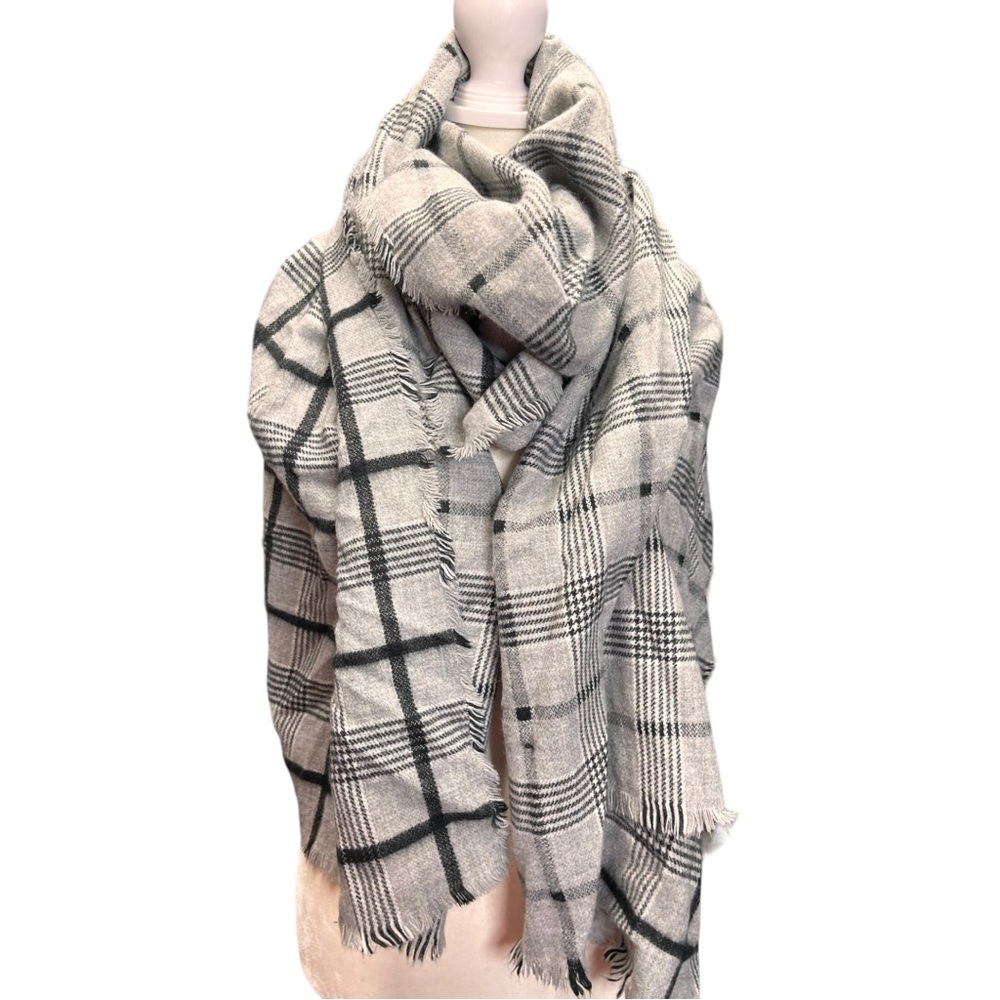 Zara oversized plaid scarf